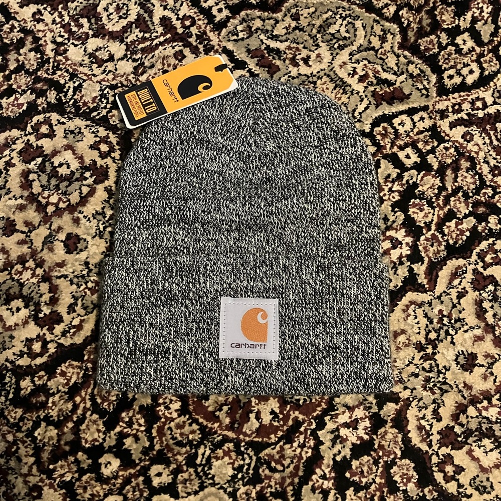 CARHARTT Beanie Grey Hat Snow Cap New NWT